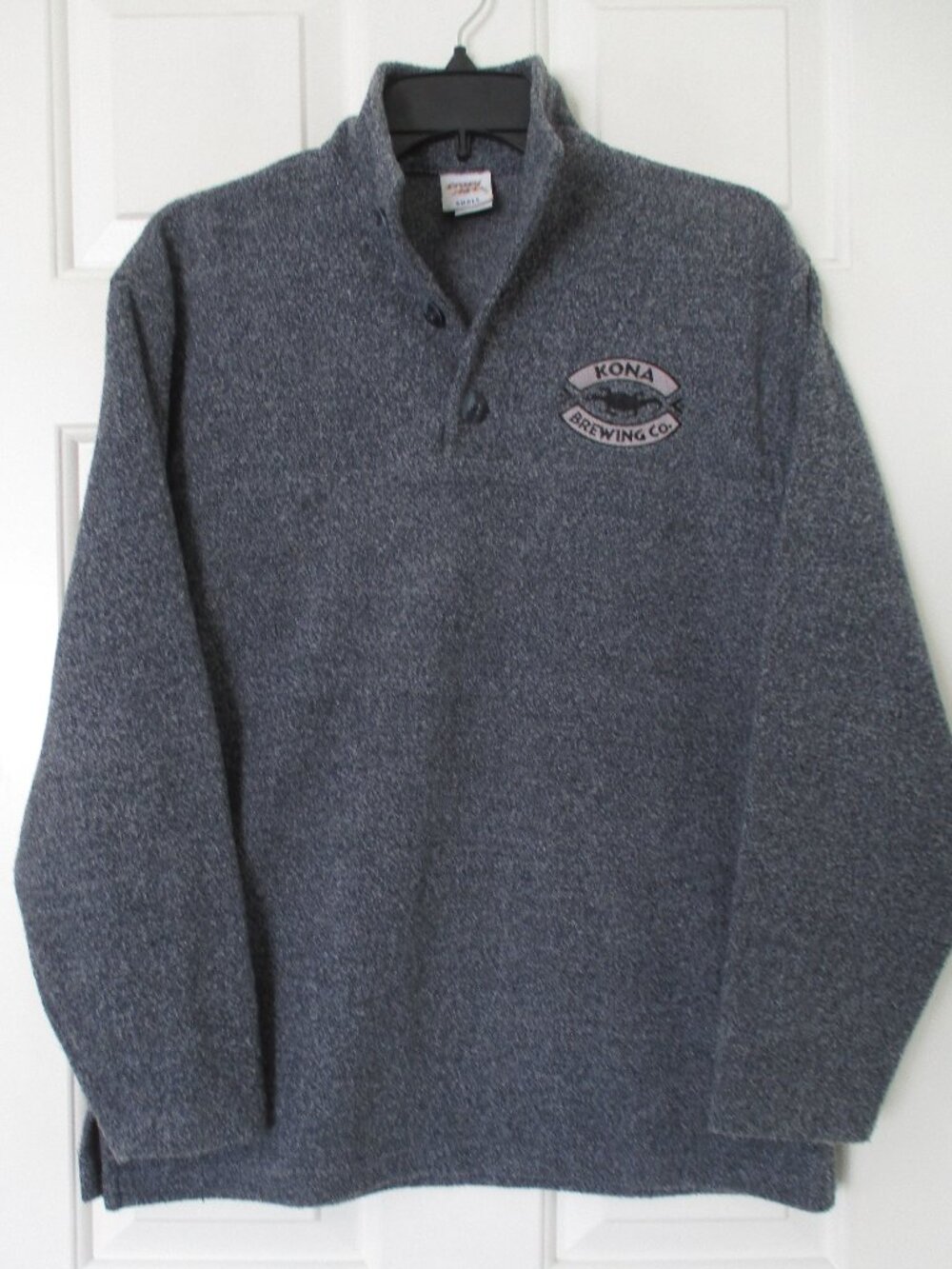 Crazy Shirts Womens L/S "Kona Brewing Co." (HI) Gray Cotton Knit Sweater - Small